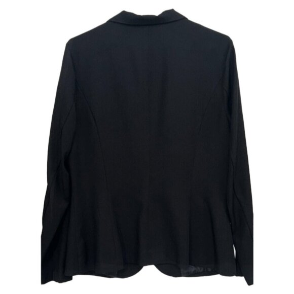 Guess Black Blazer L – Classic Workwear Jacket Gold Button Formal Office Chic - Picture 5 of 12
